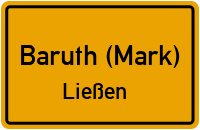 Straßen in Baruth (Mark) Ließen