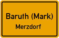 Straßen in Baruth (Mark) Merzdorf