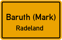 Straßen in Baruth (Mark) Radeland