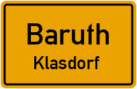 Klasdorfer Bahnhofstraße in BaruthKlasdorf