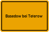 City Sign Basedow bei Teterow