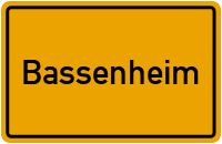 City Sign Bassenheim