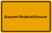 Ortsschild Bassum-Neubruchhausen