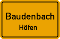 Höfen in BaudenbachHöfen