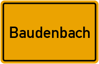 City Sign Baudenbach
