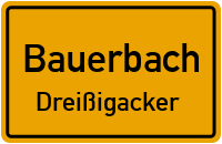 Straßen in Bauerbach Dreißigacker