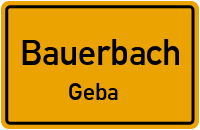 Straßen in Bauerbach Geba
