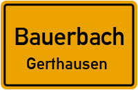 Straßen in Bauerbach Gerthausen