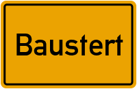 Ortsschild von Gemeinde Baustert in Rheinland-Pfalz