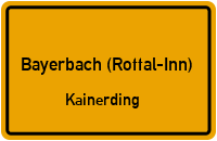 Straßen in Bayerbach (Rottal-Inn) Kainerding