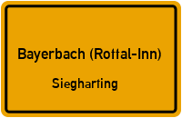 Straßen in Bayerbach (Rottal-Inn) Siegharting