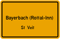 Straßen in Bayerbach (Rottal-Inn) St. Veit