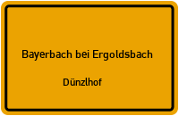 Straßenverzeichnis Bayerbach bei Ergoldsbach Dünzlhof