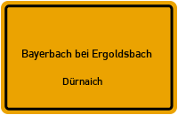 Straßenverzeichnis Bayerbach bei Ergoldsbach Dürnaich