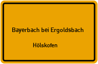 Straßenverzeichnis Bayerbach bei Ergoldsbach Hölskofen
