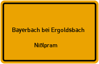 Straßenverzeichnis Bayerbach bei Ergoldsbach Nißlpram