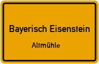 Straßen in Bayerisch Eisenstein Altmühle