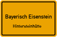 Straßen in Bayerisch Eisenstein Hintersteinhütte