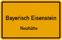 Straßenverzeichnis Bayerisch Eisenstein Neuhütte