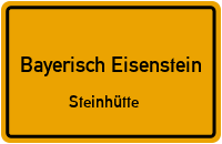 Straßen in Bayerisch Eisenstein Steinhütte