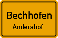 Bauhofstraße in BechhofenAndershof