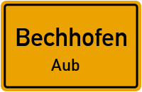Straßen in Bechhofen Aub