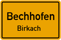Straßen in Bechhofen Birkach