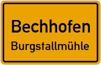 Straßen in Bechhofen Burgstallmühle