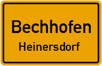 Straßen in Bechhofen Heinersdorf