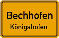 Dorfstraße in BechhofenKönigshofen