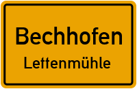 Straßen in Bechhofen Lettenmühle