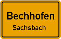 Straßenverzeichnis Bechhofen Sachsbach