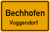 Straßen in Bechhofen Voggendorf
