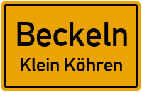 Schäferweg in BeckelnKlein Köhren