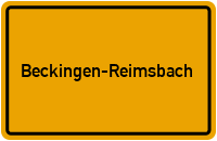 Ortsschild Beckingen-Reimsbach