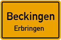 Ährenweg in BeckingenErbringen