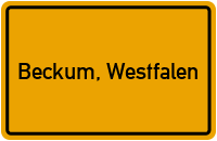 City Sign Beckum, Westfalen