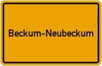 Ortsschild Beckum-Neubeckum