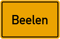 Ortsschild von Gemeinde Beelen in Nordrhein-Westfalen