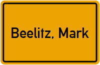 City Sign Beelitz, Mark