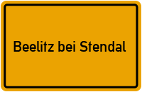City Sign Beelitz bei Stendal