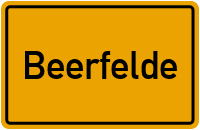 Ortsschild Beerfelde