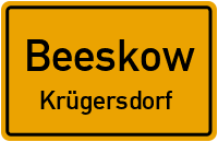 Reudnitzer Straße in BeeskowKrügersdorf