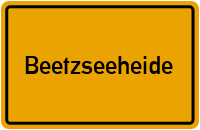 Ortsschild von Gemeinde Beetzseeheide in Brandenburg