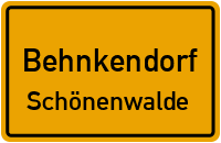 Straßen in Behnkendorf Schönenwalde