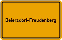 Ortsschild von Gemeinde Beiersdorf-Freudenberg in Brandenburg