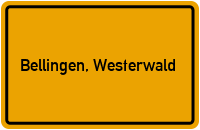 City Sign Bellingen, Westerwald