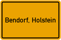 Ortsschild von Gemeinde Bendorf, Holstein in Schleswig-Holstein