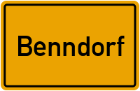 Hauptstraße in Benndorf