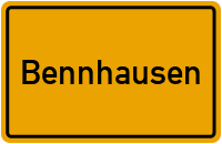 Ortsschild von Gemeinde Bennhausen in Rheinland-Pfalz